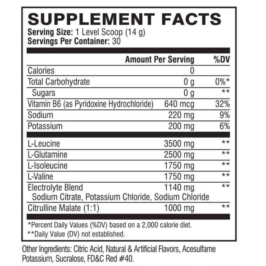 Nutrition label 1