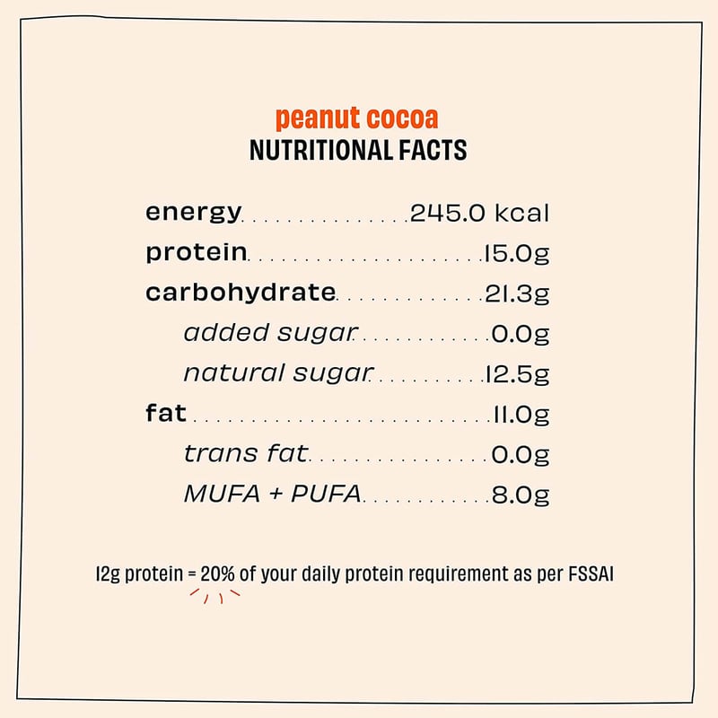 Nutrition label 1