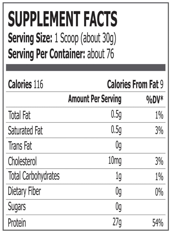 Nutrition label 1