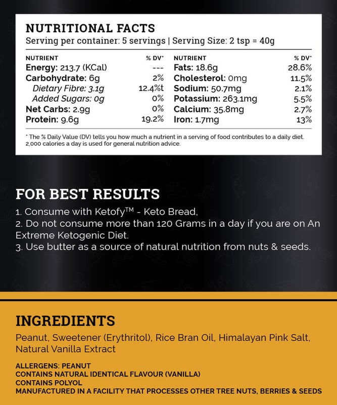Nutrition label 1