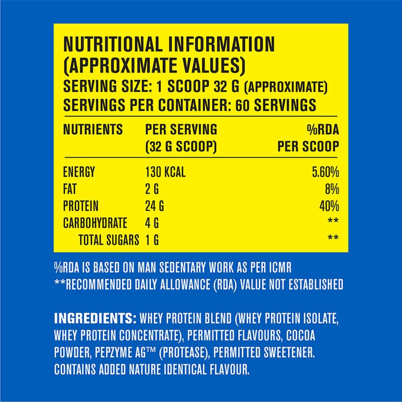 Nutrition label 1