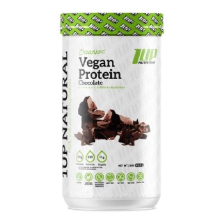 1UP Nutrition Organic Vegan Protein, 2 lb Chocolate Label