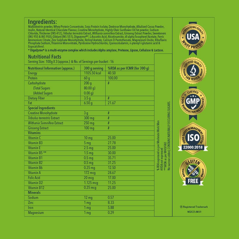 Nutrition label 1
