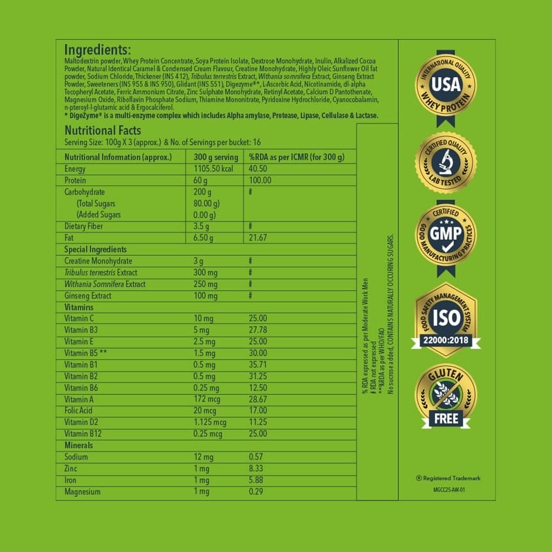Nutrition label 1