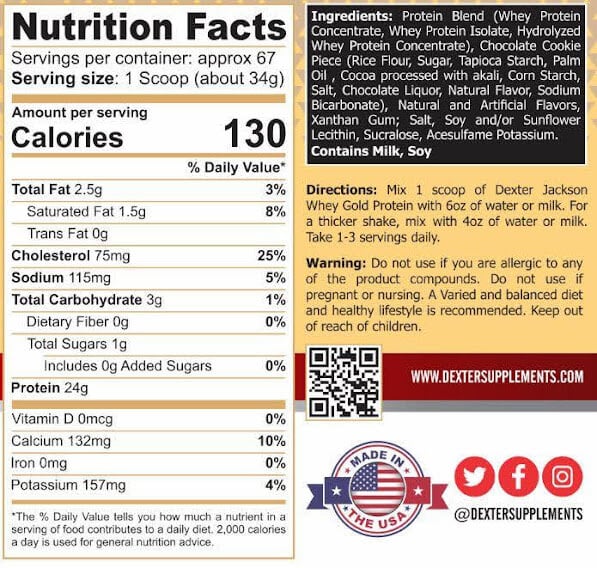 Nutrition label 1