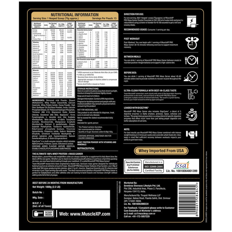 Nutrition label 1