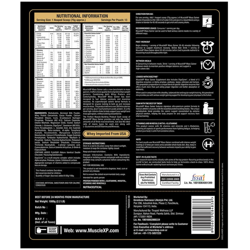 Nutrition label 1