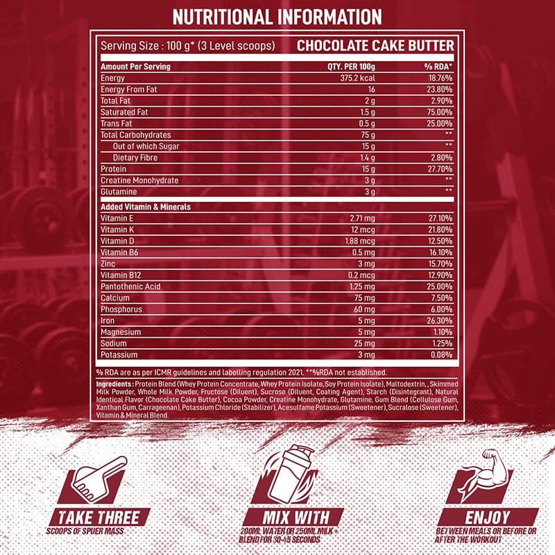 Nutrition label 1