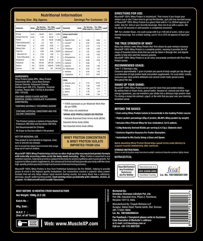 Nutrition label 1