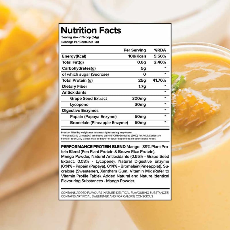 Nutrition label 1