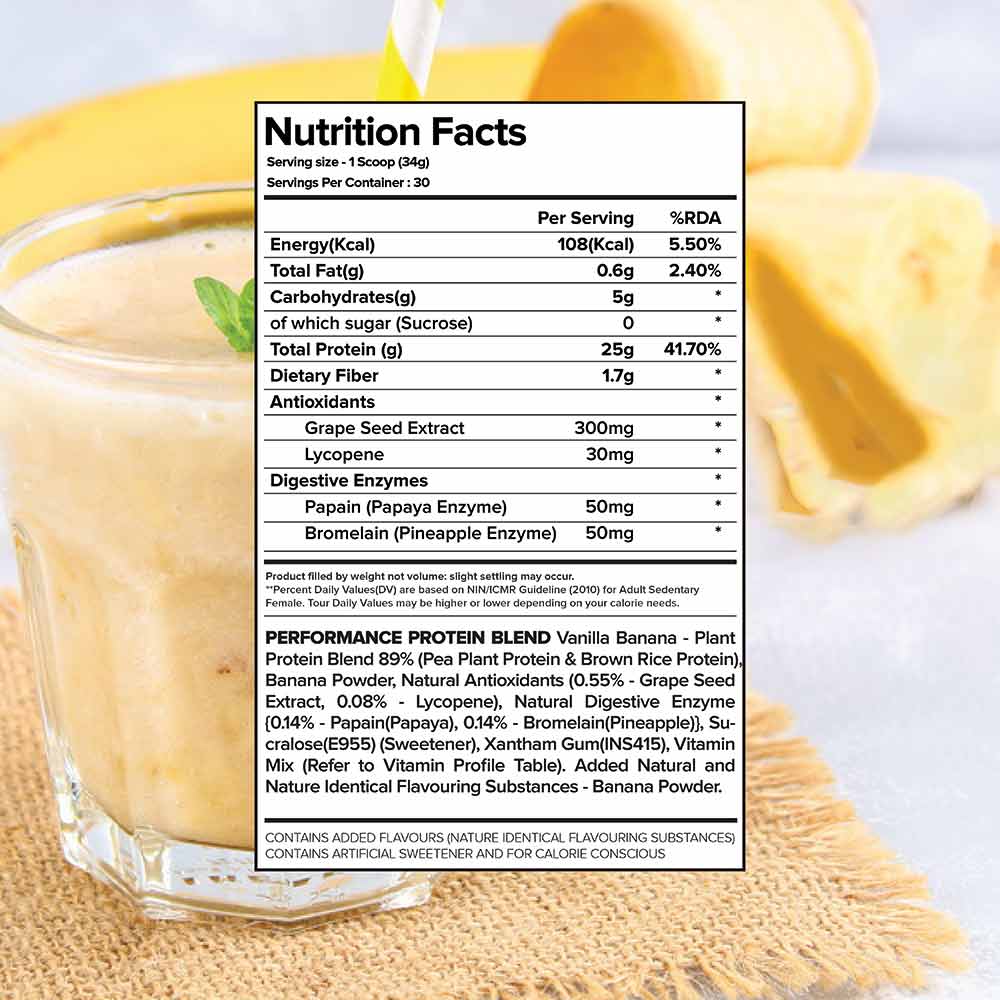 Nutrition label 1