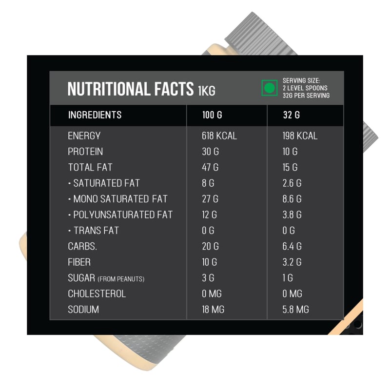Nutrition label 1