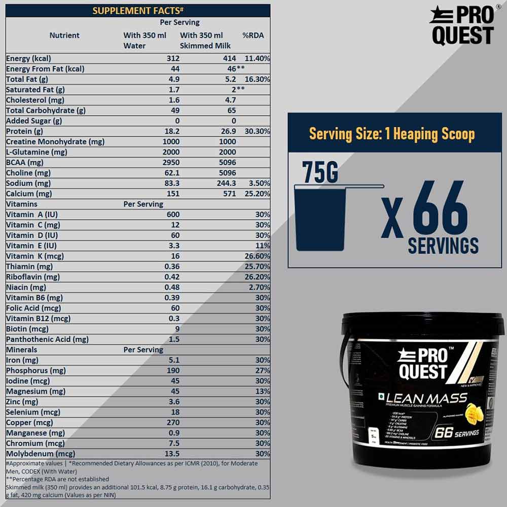 Nutrition label 1