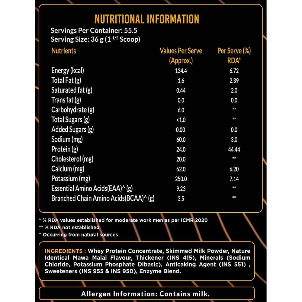 Nutrition label 1