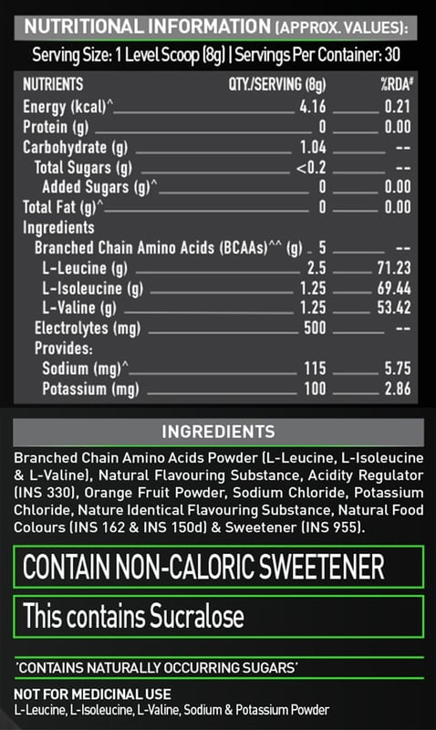 Nutrition label 1