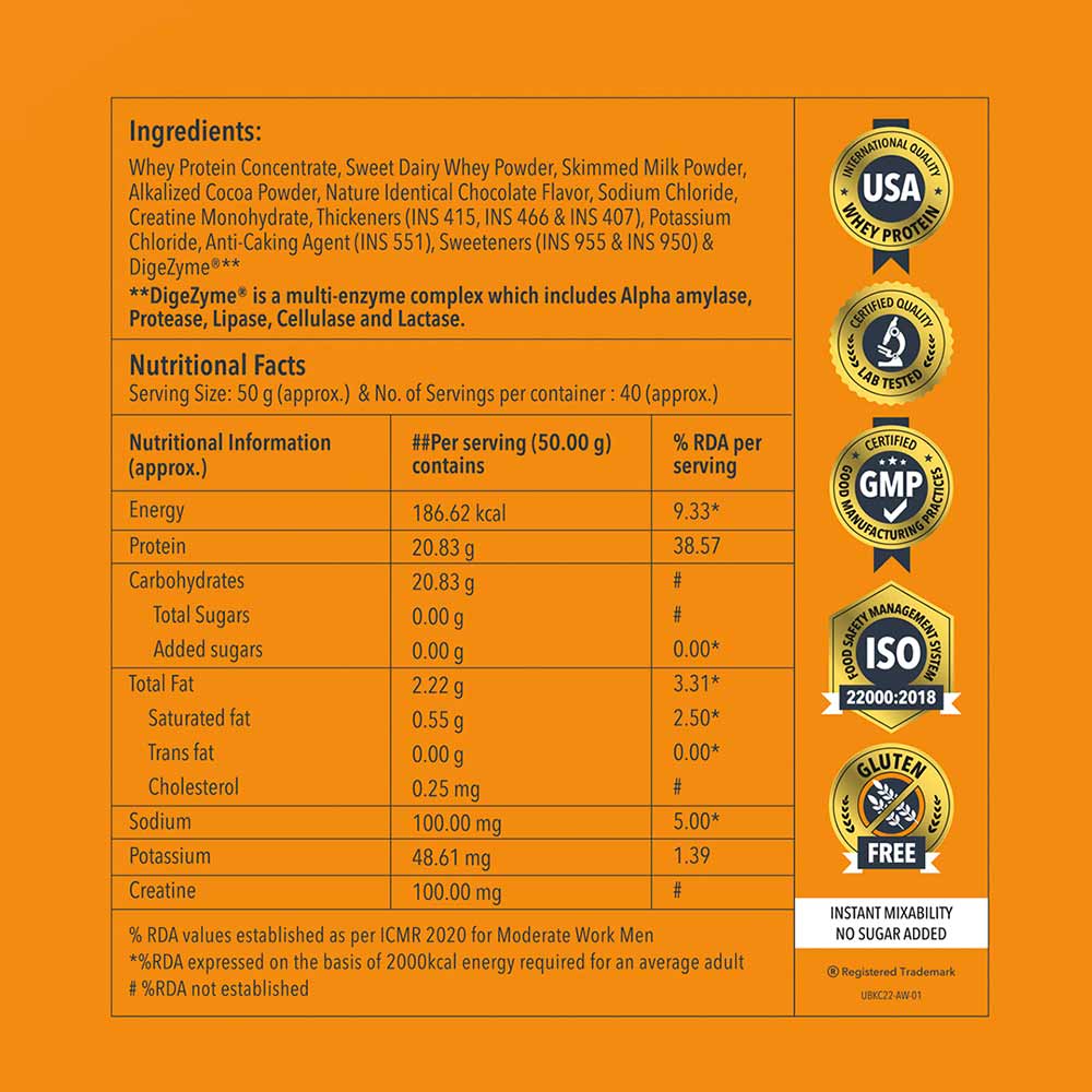 Nutrition label 1