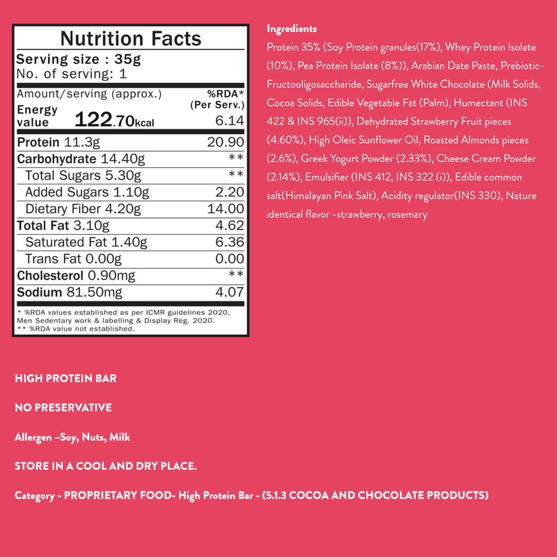 Nutrition label 1