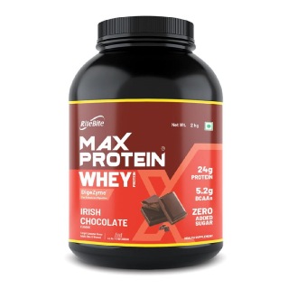 RiteBite Max Protein Whey Protein, 4.4 lb Irish Chocolate