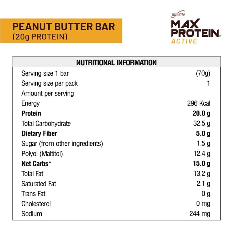 Nutrition label 1