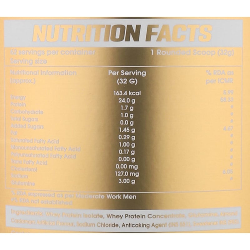 Nutrition label 1