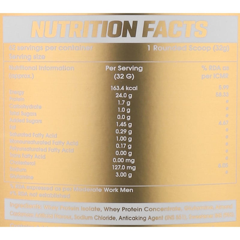 Nutrition label 1