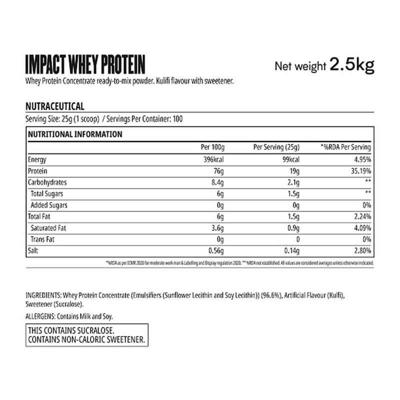 Nutrition label 1