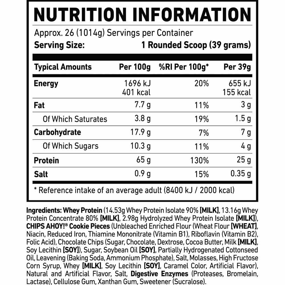 Nutrition label 1