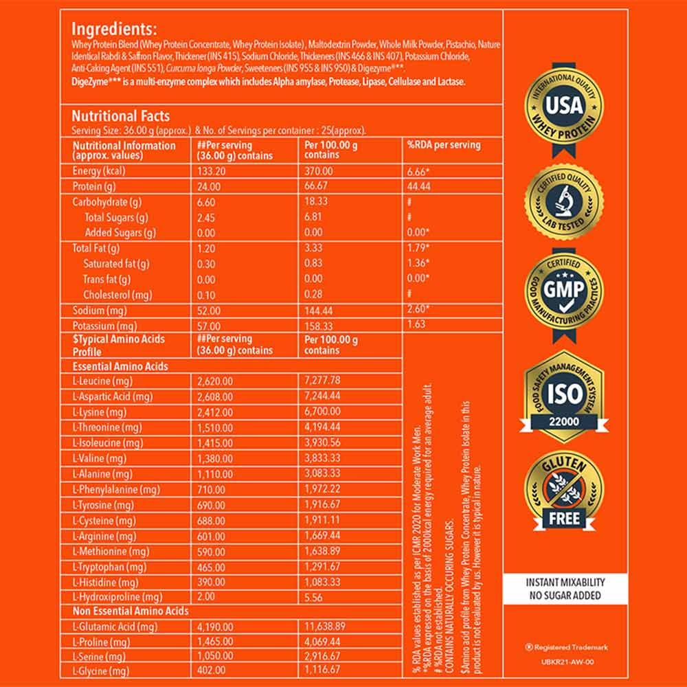 Nutrition label 1