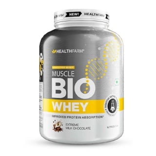 Healthfarm Muscle Bio Whey, 4.4 lb Extreme Milk Chocolate