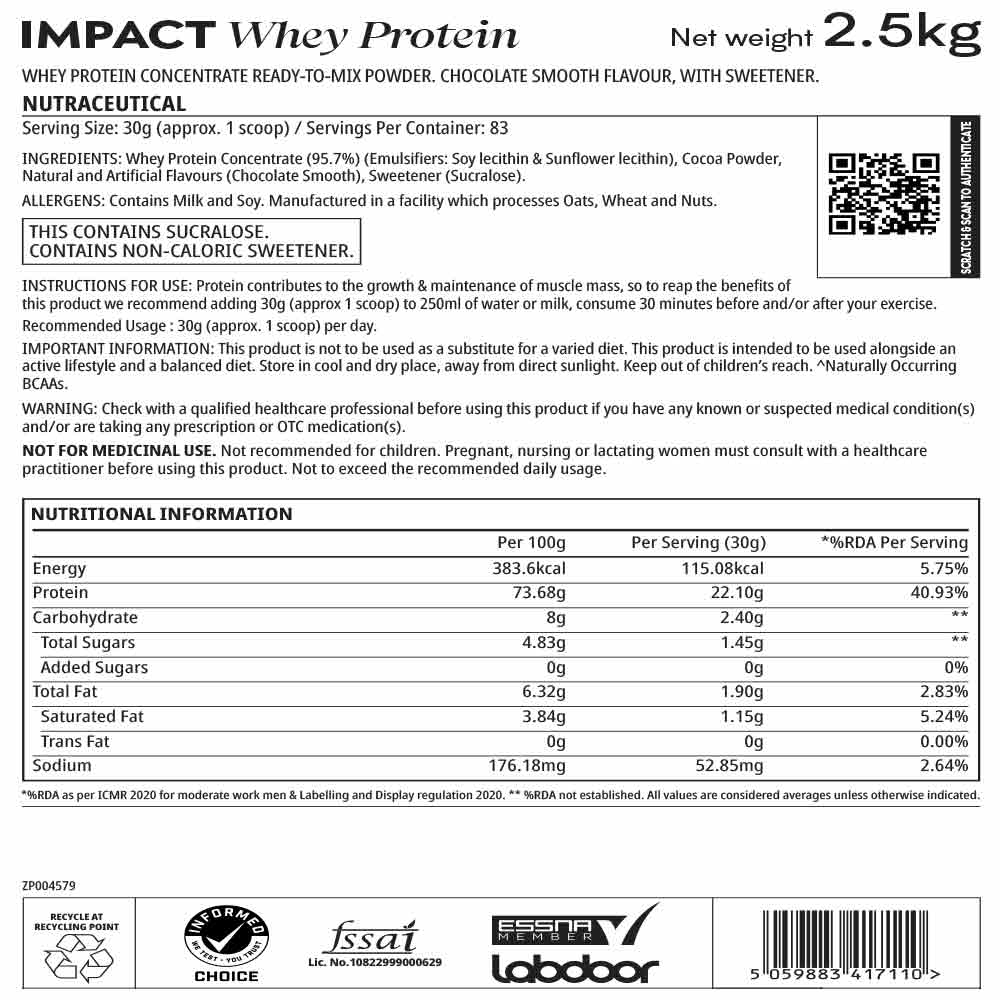 Nutrition label 1
