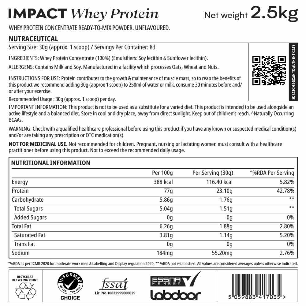 Nutrition label 1