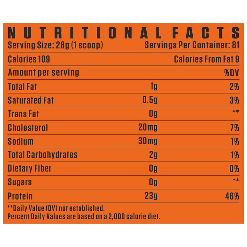 Nutrition label 1