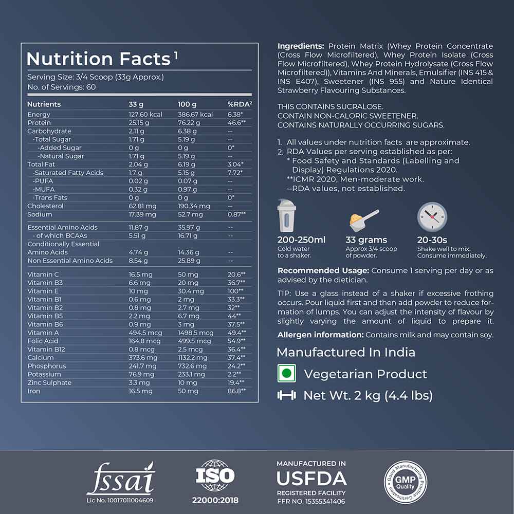 Nutrition label 1