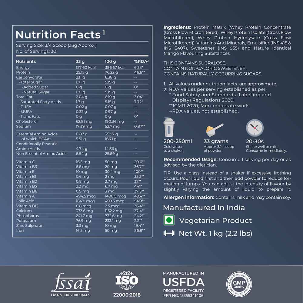 Nutrition label 1