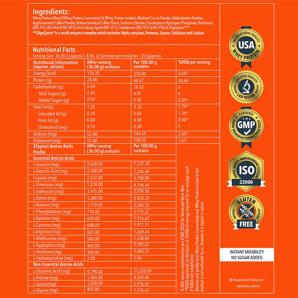 Nutrition label 1