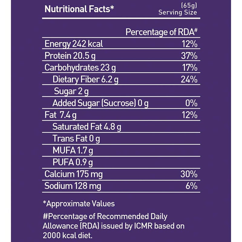 Nutrition label 1