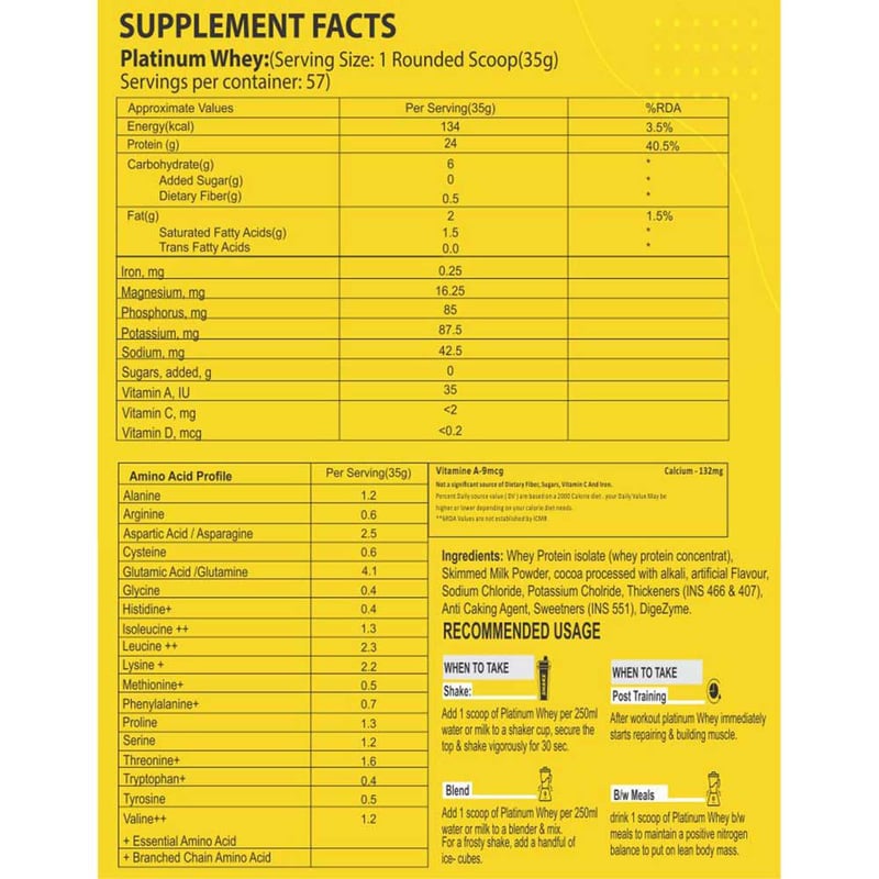 Nutrition label 1