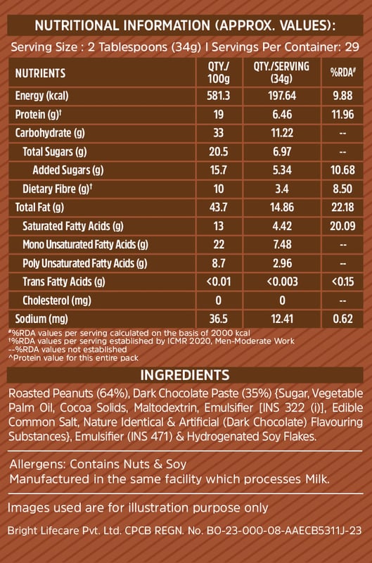 Nutrition label 1