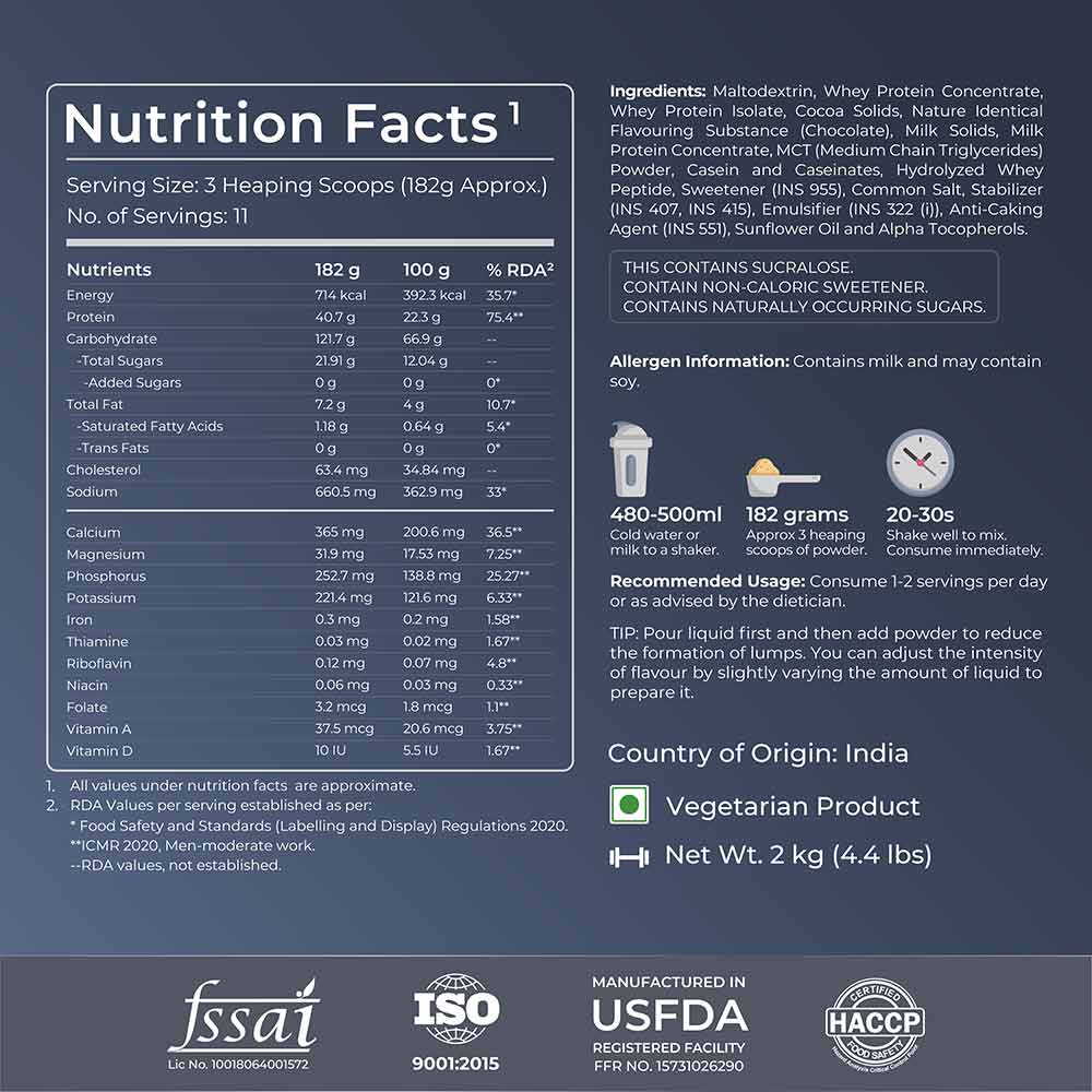 Nutrition label 1