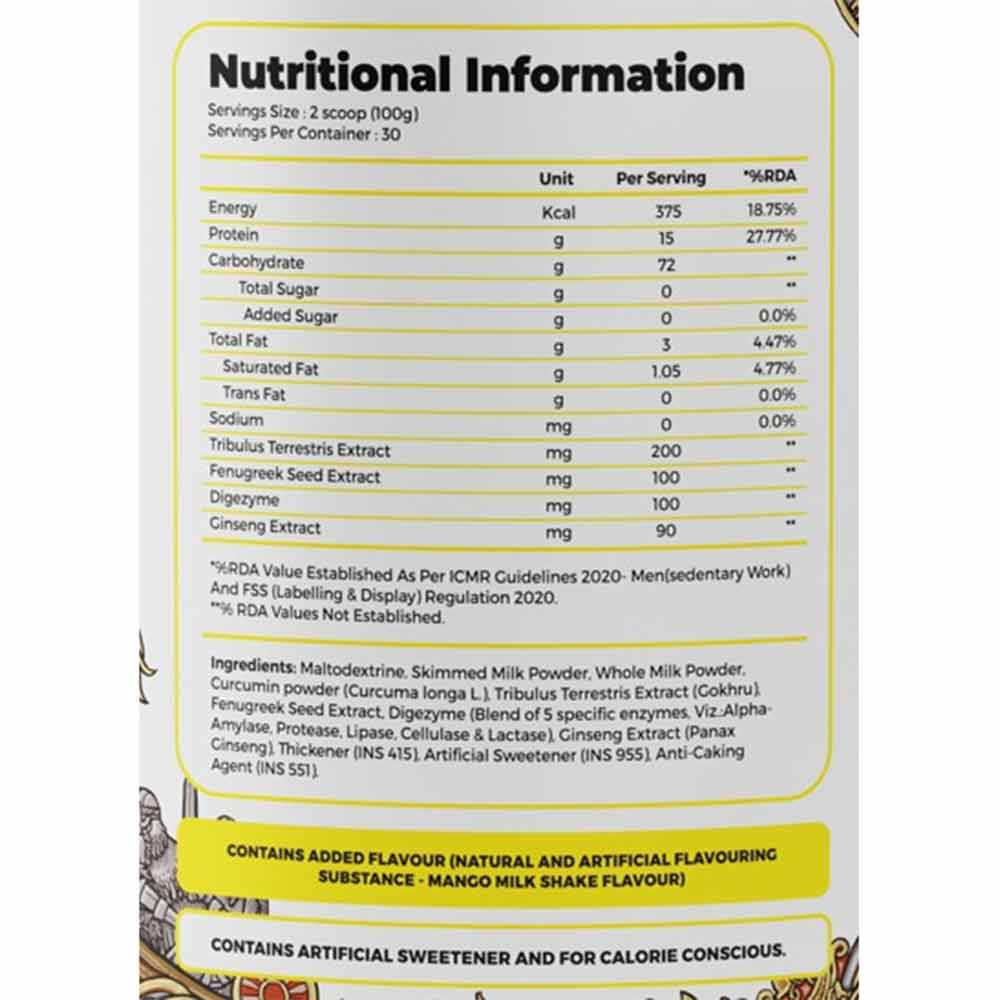 Nutrition label 1