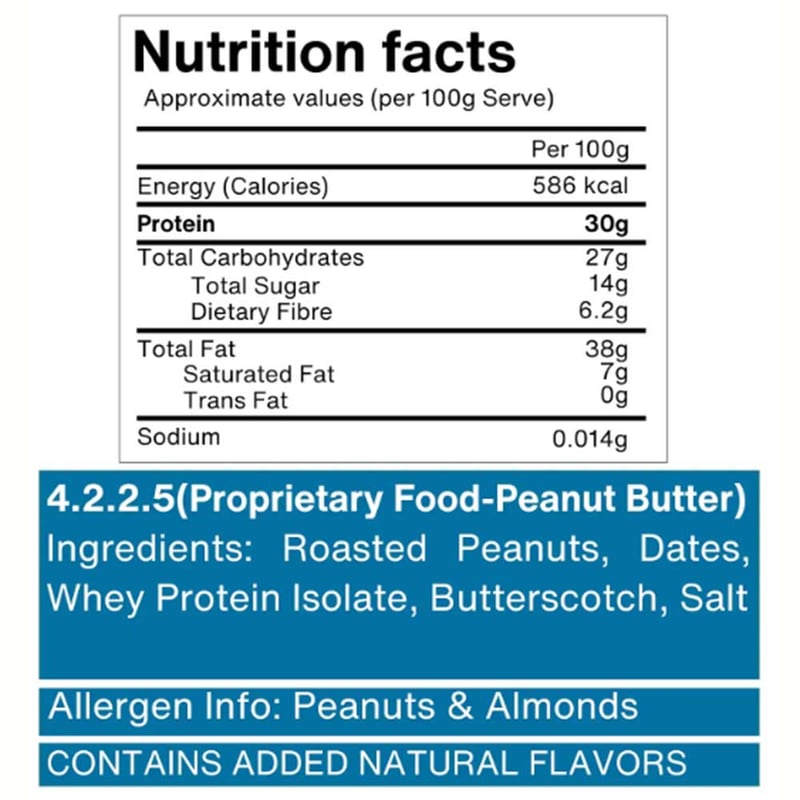 Nutrition label 1