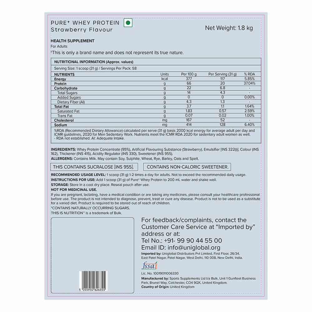 Nutrition label 1