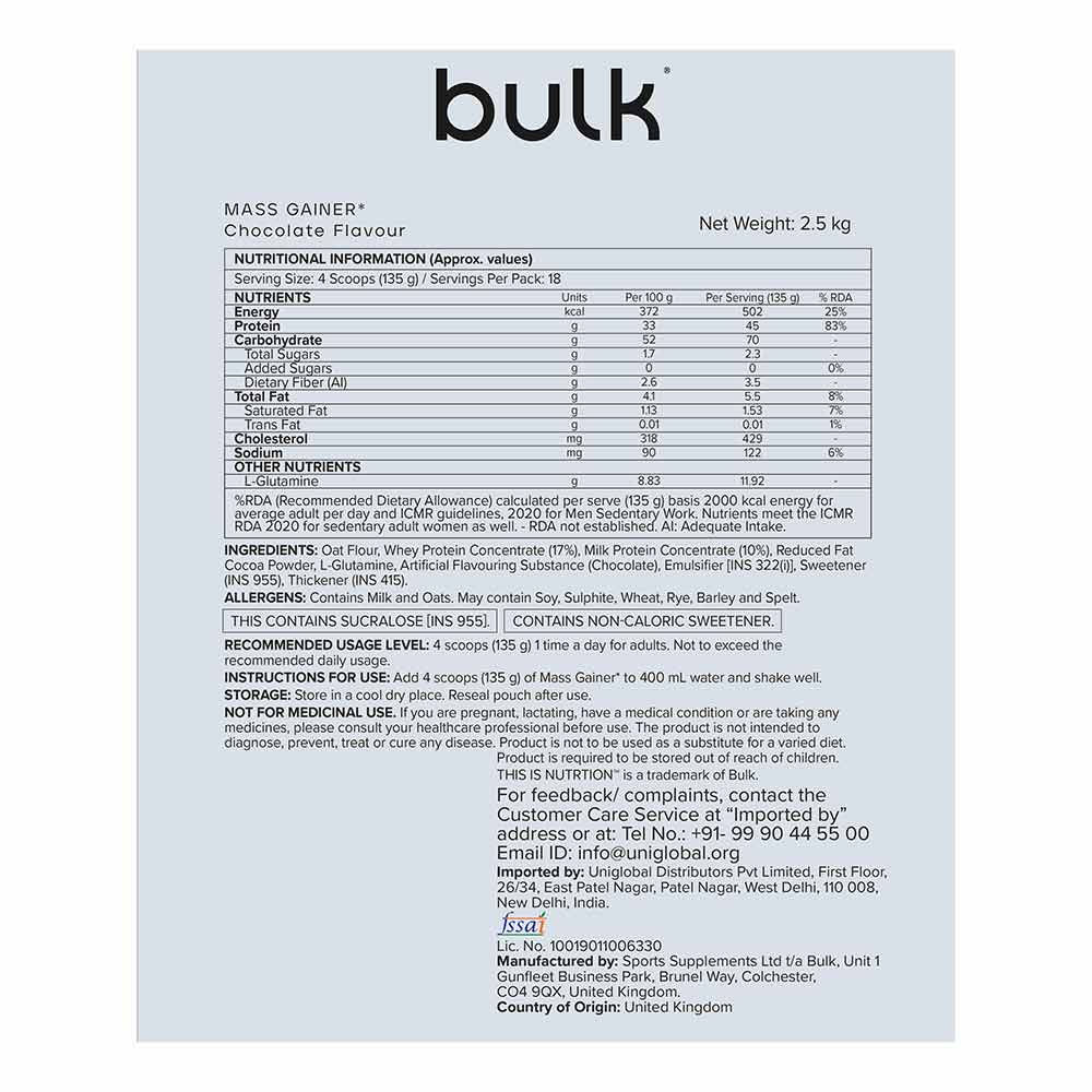 Nutrition label 1