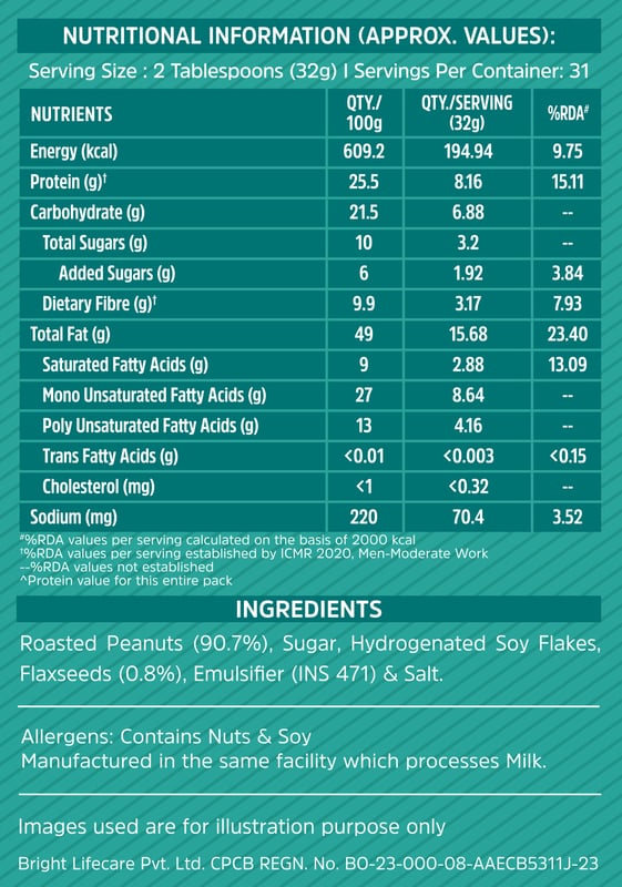 Nutrition label 1