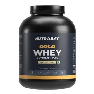 Nutrabay Gold Concentrate Whey Protein, 4.4 lb Vanilla Ice Cream