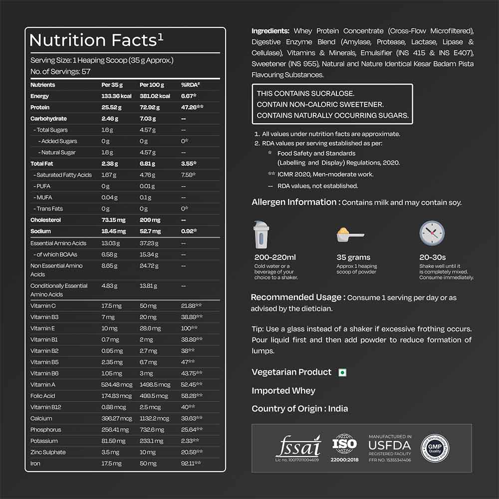 Nutrition label 1