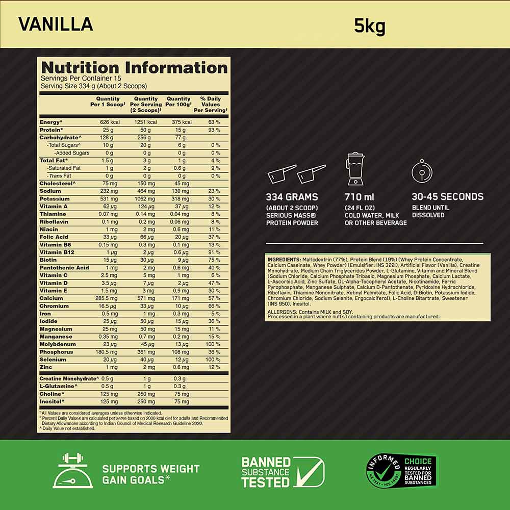 Nutrition label 1