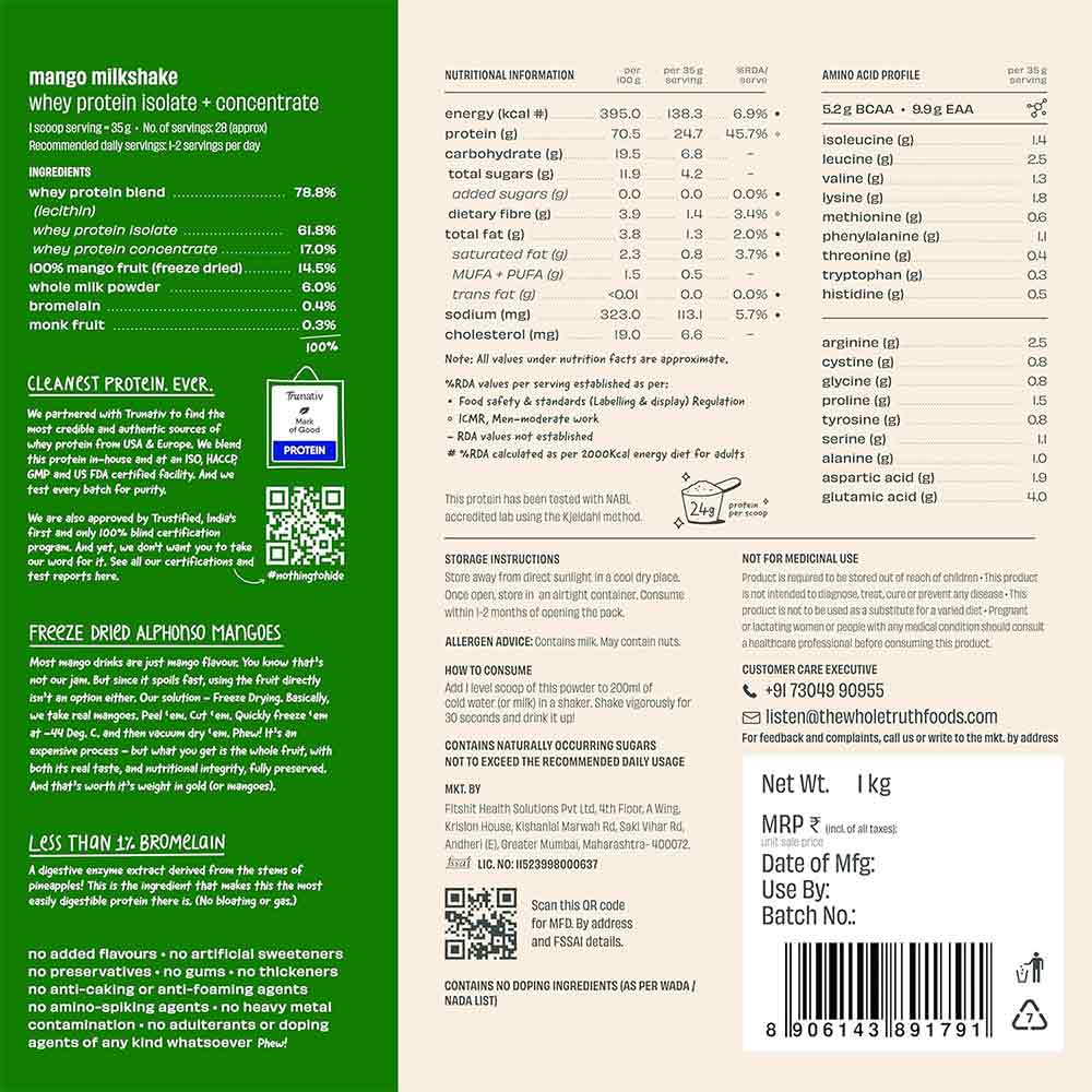Nutrition label 1