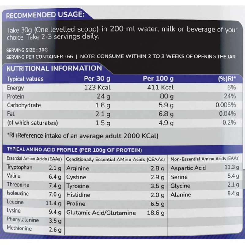 Nutrition label 1