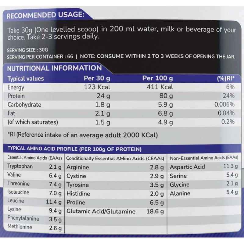 Nutrition label 1